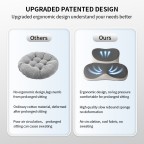 Cute 2-in-1 Cartoon Round Plush Chair Cushion