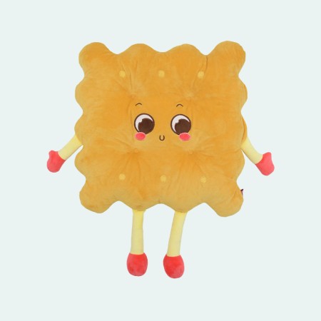 Cute round cartoon plush seat cushion