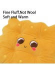 Cute round cartoon plush seat cushion