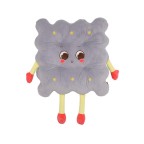 Cute round cartoon plush seat cushion