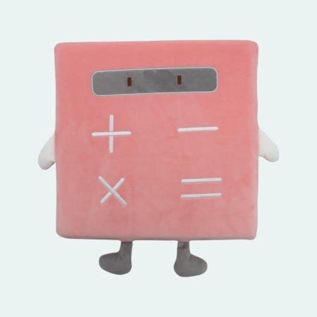 Four-leaf clover plush round seat cushion