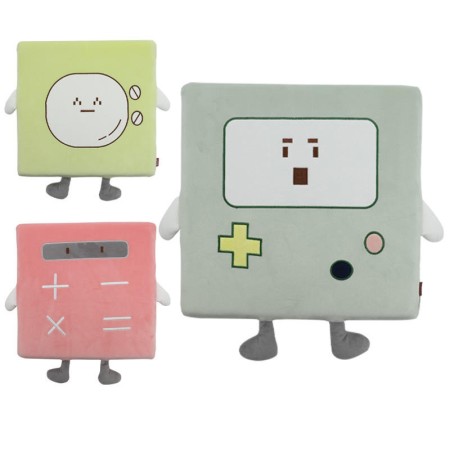 Four-leaf clover plush round seat cushion