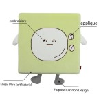 Four-leaf clover plush round seat cushion