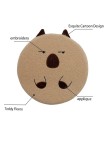 Hamburger Bear Memory Foam Round Seat Cushion