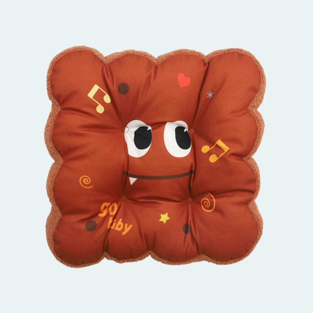 Printed Cartoon Square Memory Foam Seat Cushion