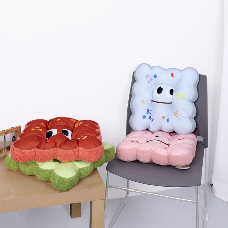 Printed Cartoon Square Memory Foam Seat Cushion