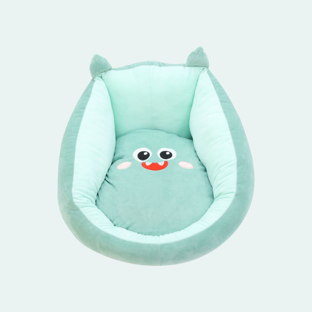 Square biscuit plush non-slip seat cushion