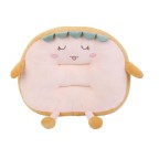 Thick Floral Plush Round Seat Cushion