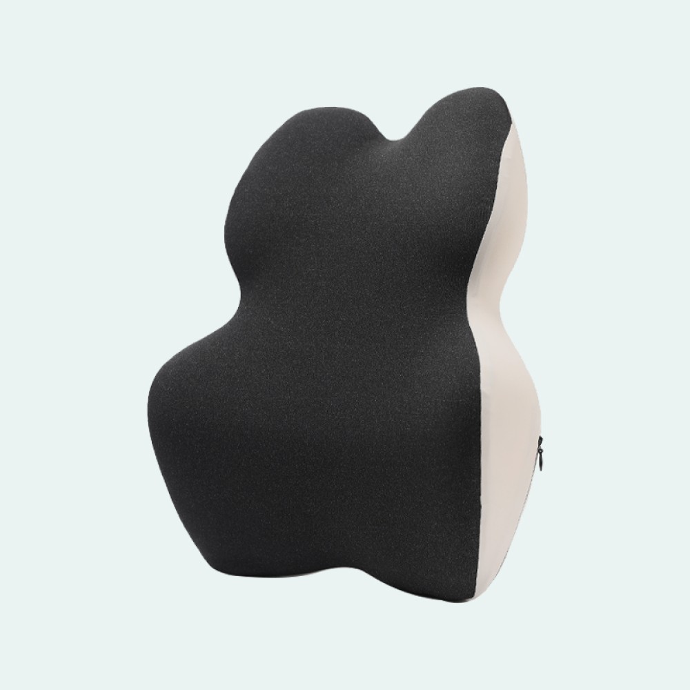 Ergonomic memory foam lumbar support pillow