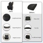 Ergonomic memory foam lumbar support pillow