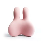 Rabbit-shaped memory foam lumbar support pillow
