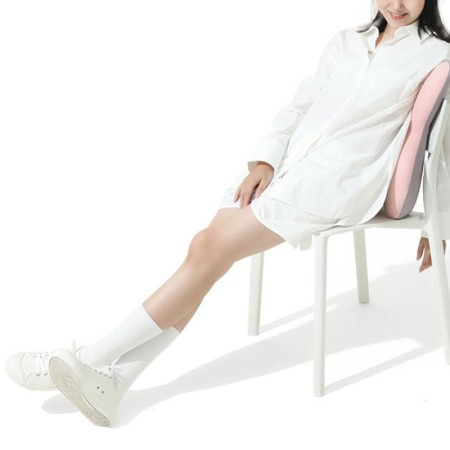 Rabbit-shaped memory foam lumbar support pillow