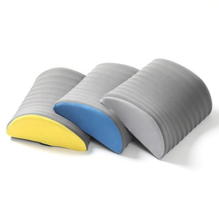 Tube-backed memory foam anti-mite lumbar pillow