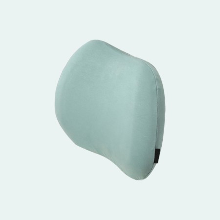 Wedge-shaped memory foam lumbar support back pad