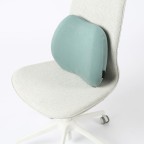 Wedge-shaped memory foam lumbar support back pad