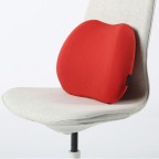 Wedge-shaped memory foam lumbar support back pad