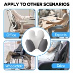 Full back memory foam ergonomic support pad