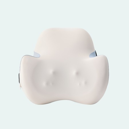 Three-level adjustable electric massage lumbar support cushion