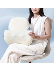 Three-level adjustable electric massage lumbar support cushion