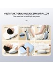 Three-level adjustable electric massage lumbar support cushion
