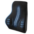 High-density memory foam lumbar support cushion