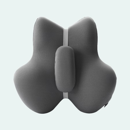Back and lumbar support cushion