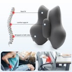 Back and lumbar support cushion
