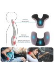 Multifunctional memory foam neck and lumbar support pillow