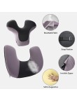 Multifunctional memory foam neck and lumbar support pillow