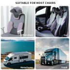 Multifunctional memory foam neck and lumbar support pillow