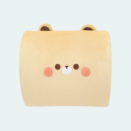 Cartoon animal-shaped memory foam lumbar support pillow