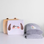 Cartoon animal-shaped memory foam lumbar support pillow
