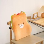 Cartoon bear-shaped wraparound lumbar support pillow