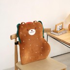 Cartoon bear-shaped wraparound lumbar support pillow