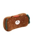Cute cartoon bear-shaped knitted backrest pillow