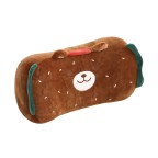 Cute cartoon bear-shaped knitted backrest pillow