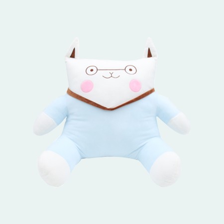 Plush U-shaped lumbar support backrest pillow