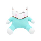 Plush U-shaped lumbar support backrest pillow