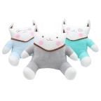 Plush U-shaped lumbar support backrest pillow