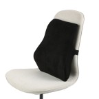 Black lumbar support and correction cushion