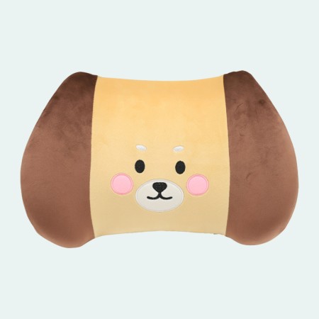 Cute cartoon dog-shaped memory foam lumbar support pillow