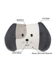 Cute cartoon dog-shaped memory foam lumbar support pillow
