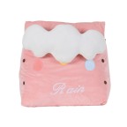 Cute Cartoon Knitted Plush Triangle Lumbar Support Pillow