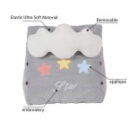 Cute Cartoon Knitted Plush Triangle Lumbar Support Pillow