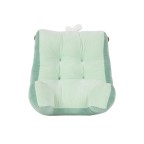 Knitted plush soft and resilient lumbar support pillow