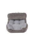 Knitted plush soft and resilient lumbar support pillow