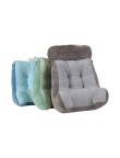 Knitted plush soft and resilient lumbar support pillow