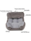 Knitted plush soft and resilient lumbar support pillow