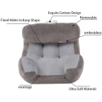 Knitted plush soft and resilient lumbar support pillow