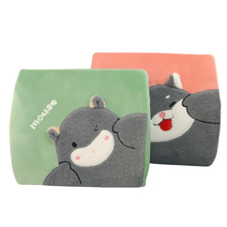 Cute cartoon animal memory foam lumbar support pillow